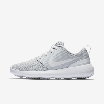 Nike Roshe G - Golfsko - Platin/Hvide | DK-90791